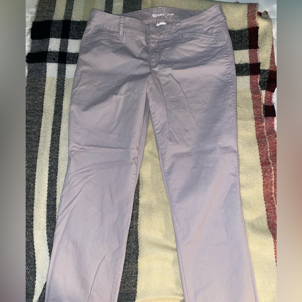 Grey old navy pixie cut trousers size 8